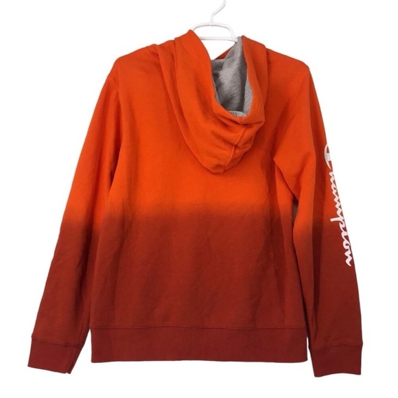 CHAMPION OMBRÉ SUNSET PULLOVER HOODIE SWEATSHIRT BOYS XL COTTON BLEND - Picture 3 of 8